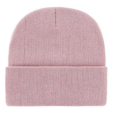 Women's '47 Pink Michigan Wolverines Haymaker Cuffed Knit Hat