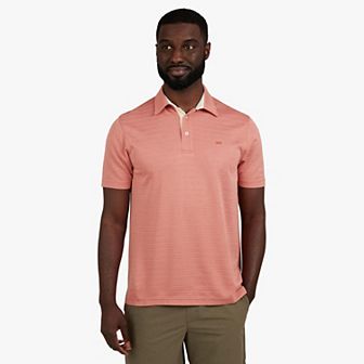 Chaps Men's Short Sleeve Textured Solid Polo