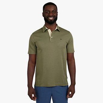 Chaps Men's Short Sleeve Textured Solid Polo