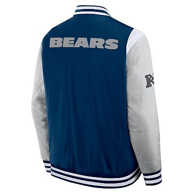Unisex Fanatics Navy Chicago Bears Elements Elite Full-Snap Jacket