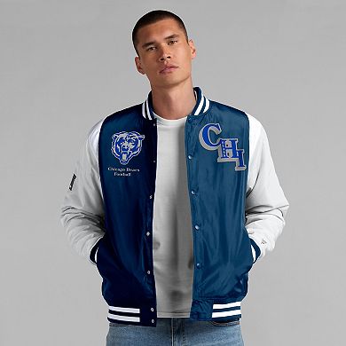 Unisex Fanatics Navy Chicago Bears Elements Elite Full-Snap Jacket