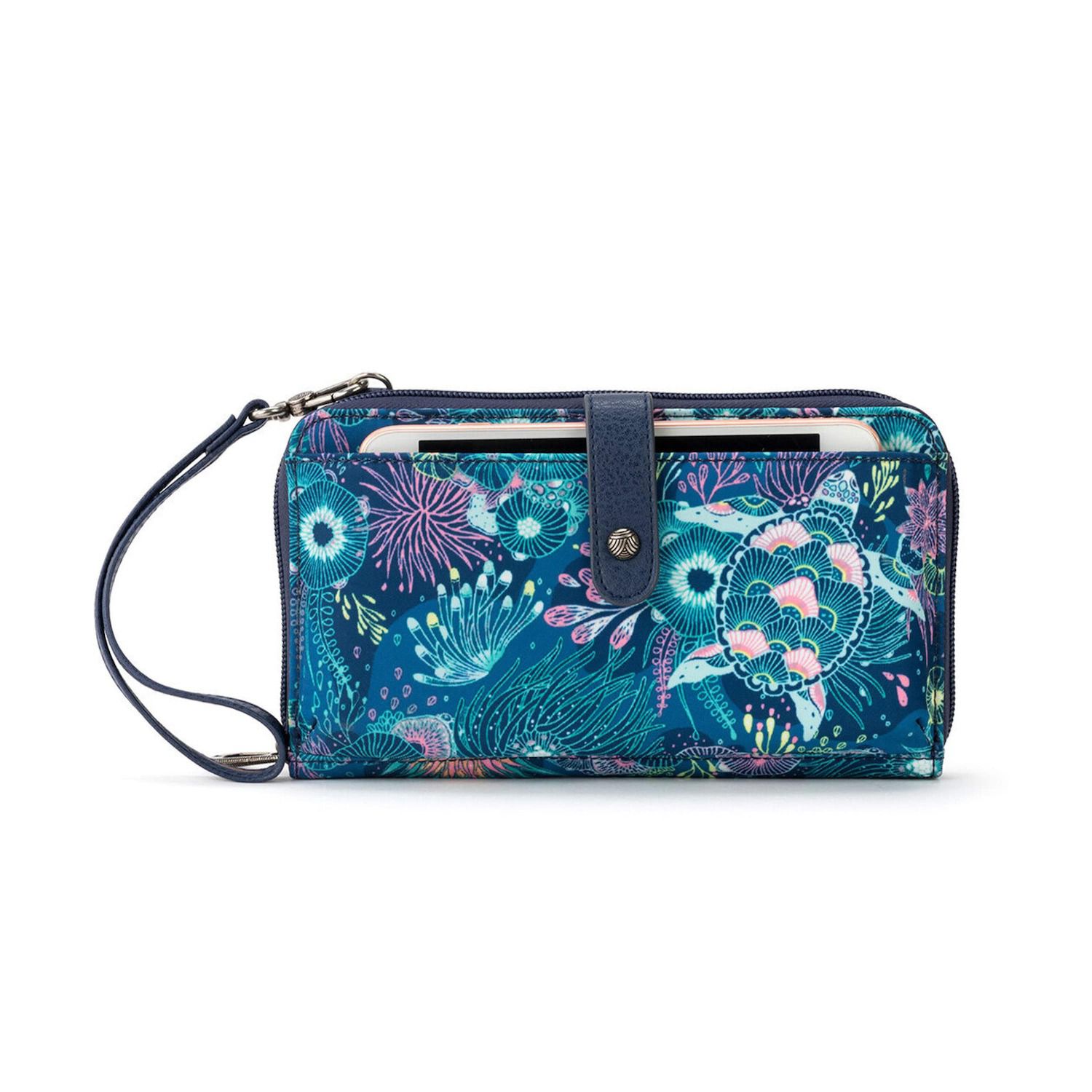 thumbnail image 2 of Sakroots Damen Cambria Smartphone Cross-Body, Bubblegum Wildlife 2 of 10