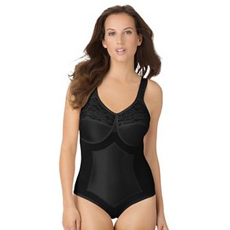 Secret Solutions Women's Plus Size Bodybrief Power Mesh Firm Control