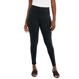 Jessica London Women's Plus Size Everyday Stretch Cotton Legging