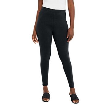 Jessica London Women's Plus Size Everyday Stretch Cotton Legging