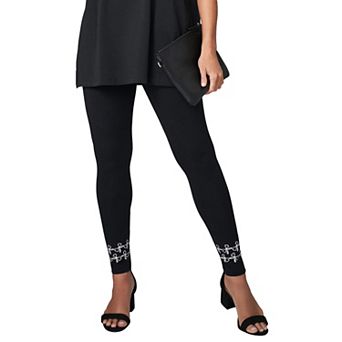 Jessica London Women's Plus Size Everyday Stretch Cotton Legging