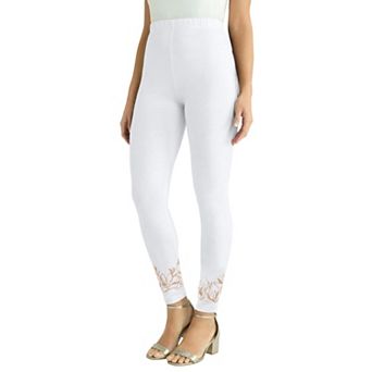 Jessica London Women's Plus Size Everyday Stretch Cotton Legging