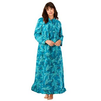 Only Necessities Plus Size Long Flannel Nightgown