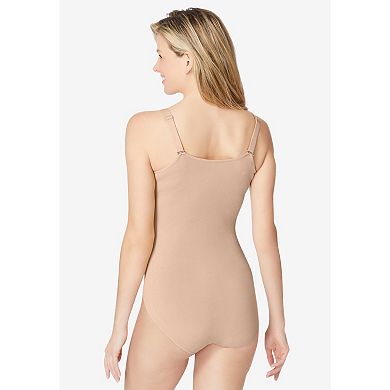 Secret Solutions Women's Plus Size Instant Shaper Medium Control Seamless Bodysuit