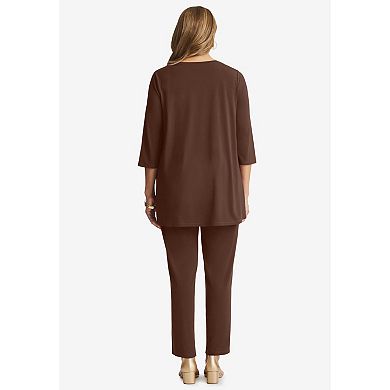 Jessica London Women's Plus Size 2-Piece Stretch Knit Mega Swing Set