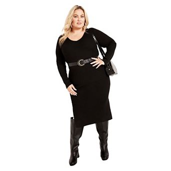 Avenue Women's Plus Size Rae Sweater Dress