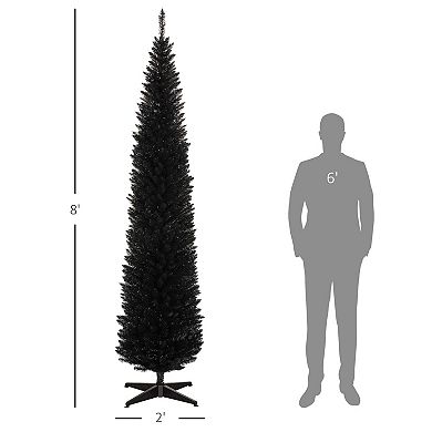 Homcom 8' Artificial Christmas Tree Holiday Home Décor, 618 Tips