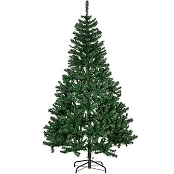 Homcom 6' Prelit Artificial Christmas Xmas Tree White Led 1000 Tip