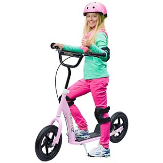 HOMCOM Kick Scooter for Kids 5-12 Years, Adjustable Height Handlebar
