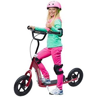 HOMCOM Kick Scooter for Kids 5-12 Years, Adjustable Height Handlebar