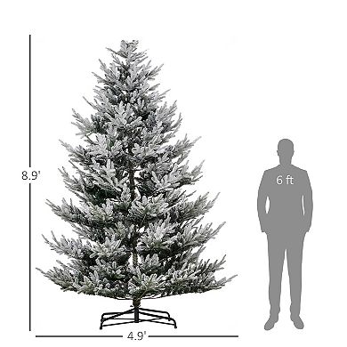 Homcom 9 Foot Artificial Christmas Tree Holiday Xmas Tree With Pine Shape