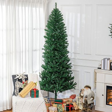 Homcom 8' Artificial Christmas Tree With 1168 Realistic Branch Tips