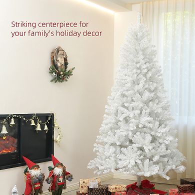 HOMCOM 9ft Artificial Christmas Tree, Holiday Décor with Steel Base