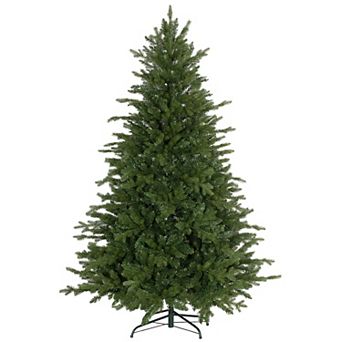Homcom 6 Ft Artificial Christmas Tree With Metal Stand, Hinged Branches
