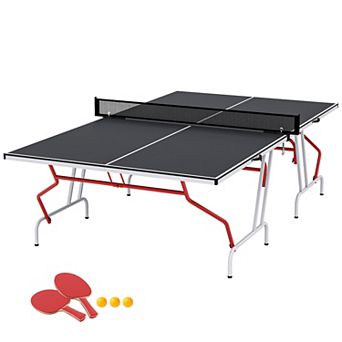 Soozier Full Size Ping Pong Table, Folding Table Tennis Table
