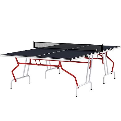 Soozier Full Size Ping Pong Table, Folding Table Tennis Table