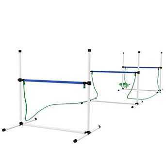 Pawhut 3 pc Dog Agility Training Equipment Set With 3 Hurdles