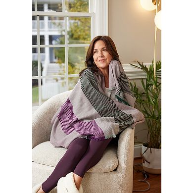 Feelgoodz Artisan Woven Hayden Acrylic Oversized Wrap Winter Scarf