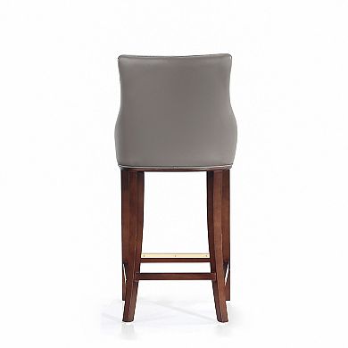MANHATTAN COMFORT Shubert Faux Leather Upholstered Barstool