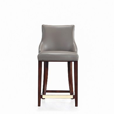 MANHATTAN COMFORT Shubert Faux Leather Upholstered Counter Stool