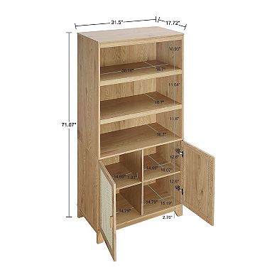 MANHATTAN COMFORT Sheridan Modern 2-pc. Bookcase Cabinet Set