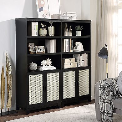 MANHATTAN COMFORT Sheridan Modern 2-pc. Bookcase Cabinet Set