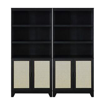 MANHATTAN COMFORT Sheridan Modern 2 pc Bookcase Cabinet Set