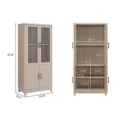 MANHATTAN COMFORT Jodie 2-pc. Mid-Century Modern Bookcase Set