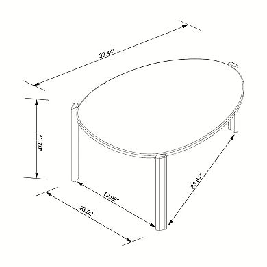 MANHATTAN COMFORT Gales Modern 2-pc. End Table & Coffee Table Set