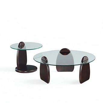 MANHATTAN COMFORT Artesia 2 pc Coffee Table & End Table Set