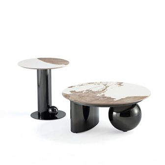 MANHATTAN COMFORT Laurel 2 pc Coffee Table & End Table Set
