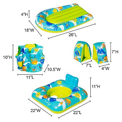 Banzai 4-pc. Swim School Set
