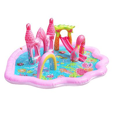 Banzai Mermaid Lagoon Splash Inflatable Water Play Center