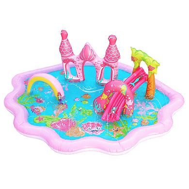 Banzai Mermaid Lagoon Splash Inflatable Water Play Center