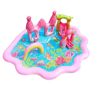 Banzai Mermaid Lagoon Splash Inflatable Water Play Center