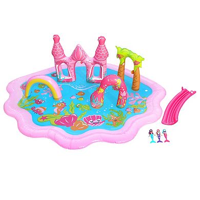 Banzai Mermaid Lagoon Splash Inflatable Water Play Center