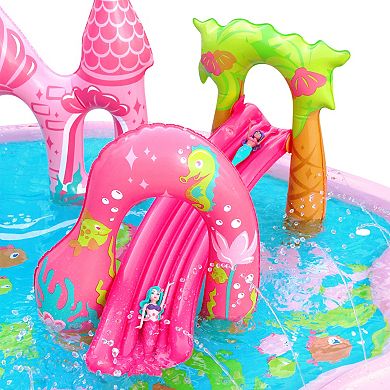 Banzai Mermaid Lagoon Splash Inflatable Water Play Center