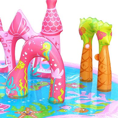 Banzai Mermaid Lagoon Splash Inflatable Water Play Center