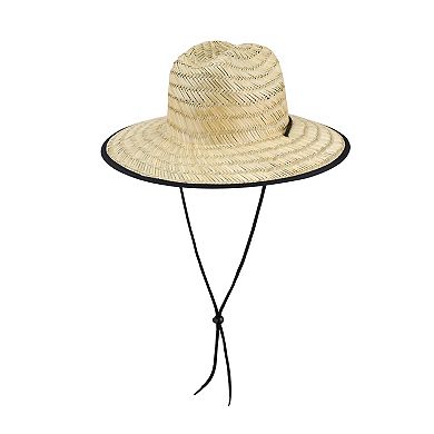 HeatEdge Wembley Men's Straw Lifeguard Hat with Adjustable Chin Strap