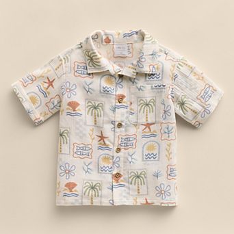 Baby & Toddler Little Co. By Lauren Conrad Organic Short Sleeve Woven Button-Up Top