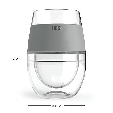 HOST Wine FREEZE Cooling Cup in Multicolor, Set of 4