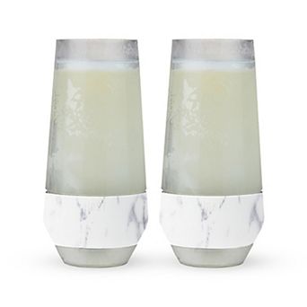 HOST Champagne FREEZE Cooling Cup in Marble, Set of 2