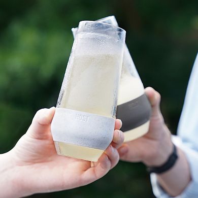 HOST Champagne FREEZE Cooling Cup in Glitter, Set of 4