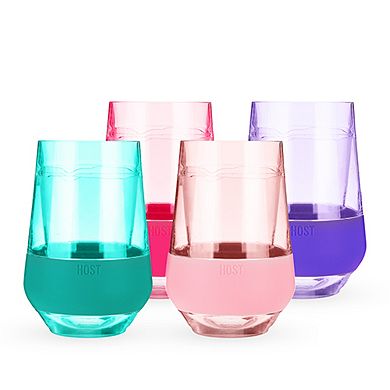 HOST Wine FREEZE XL Cooling Cup in Tinted, Set of 4