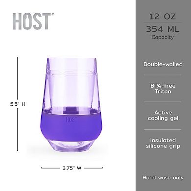 HOST Wine FREEZE XL Cooling Cup in Tinted, Set of 4